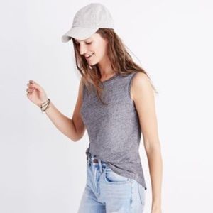 Madewell Heather Gray Whisper Muscle Tank XXS